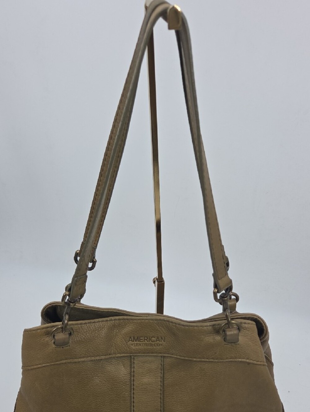Olive Leather Shoulder Bag American Leather Co. - Picture 4 of 16
